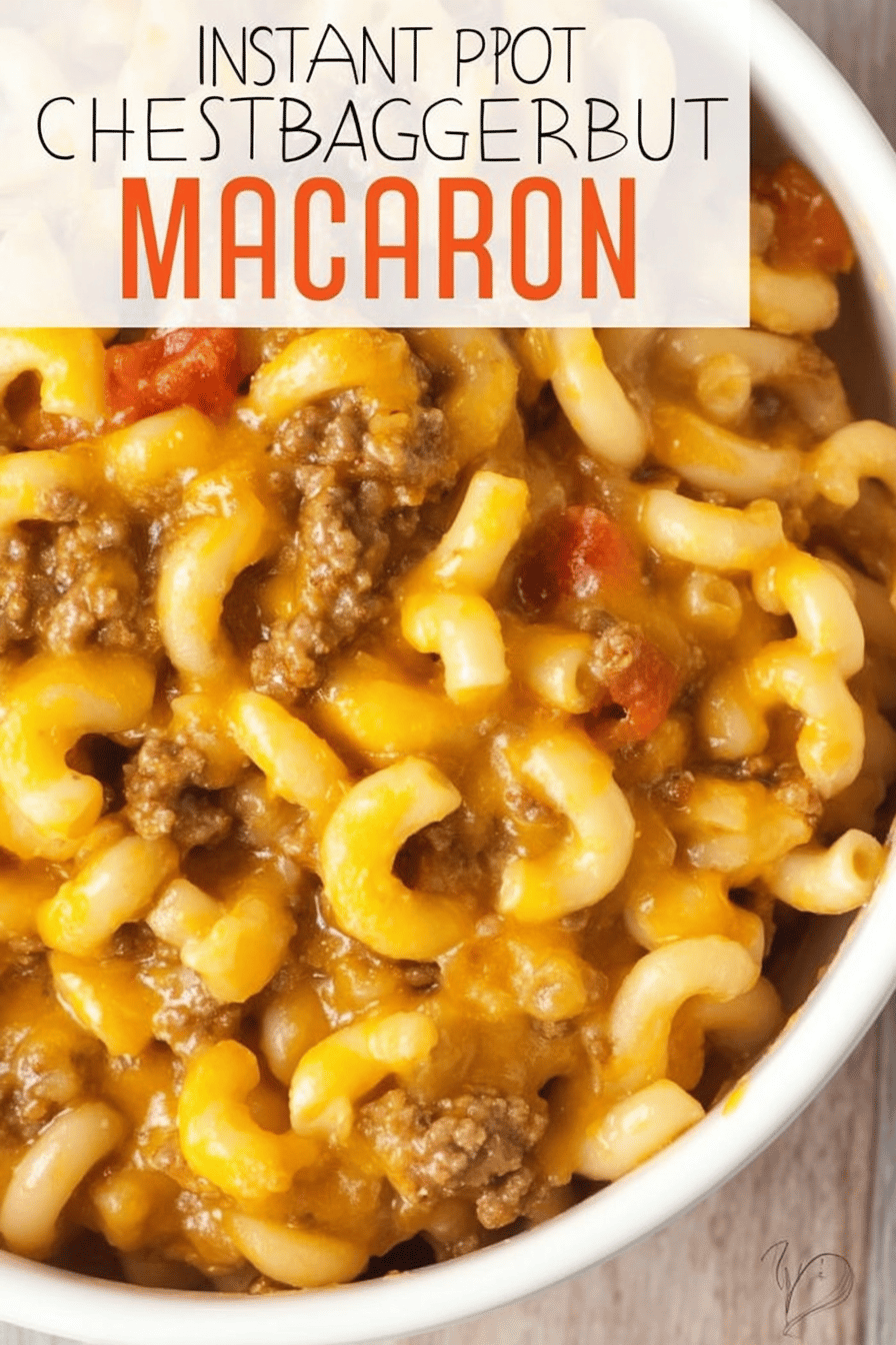 Quick Creamy Instant Pot Cheeseburger Macaroni