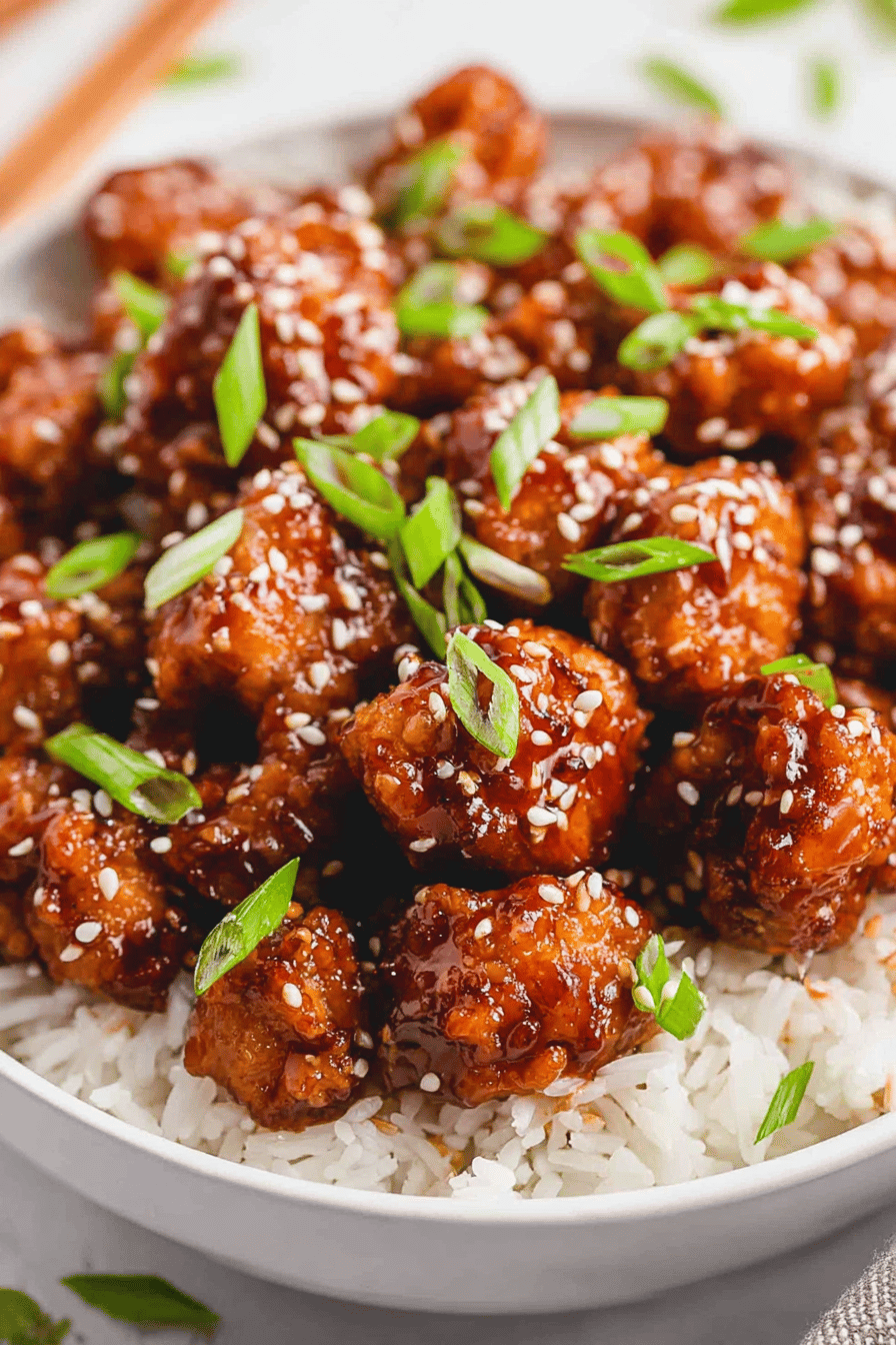Quick Sweet-Spicy Sesame Chicken Bites