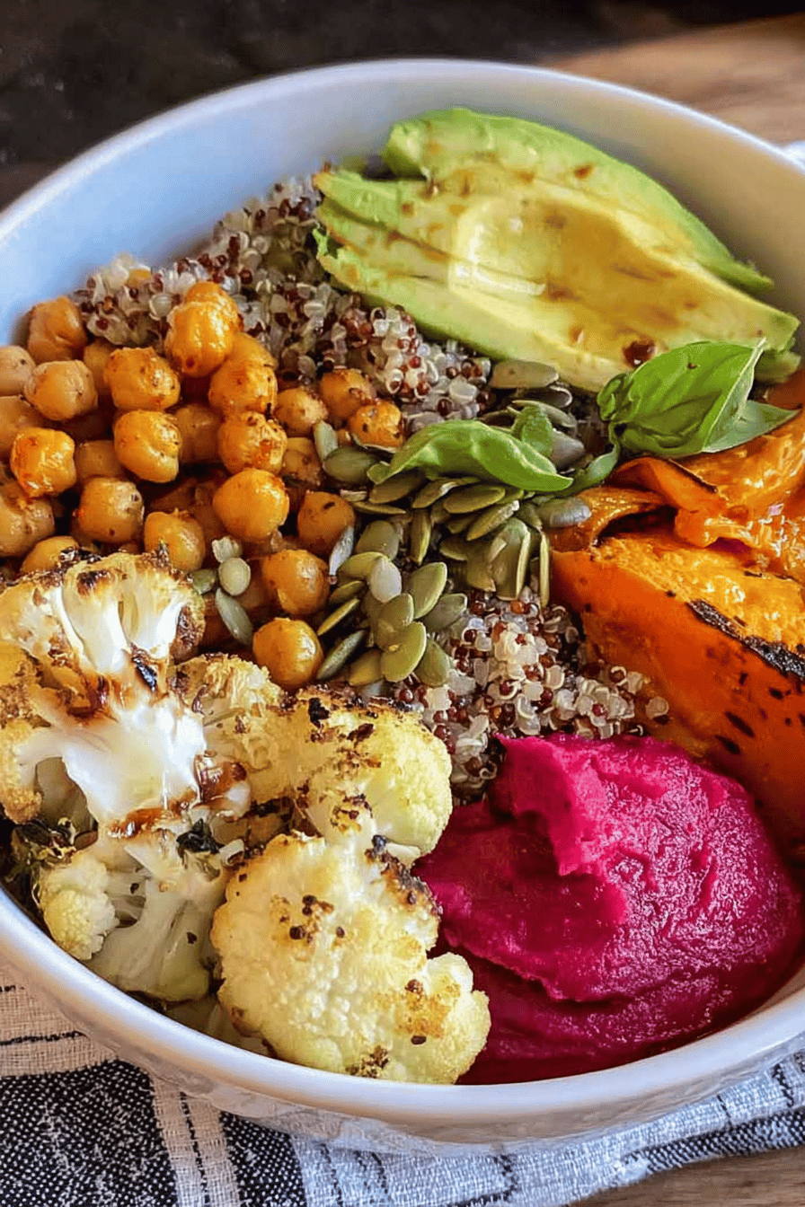 Roasted Chickpea Pumpkin Nourish Bowl