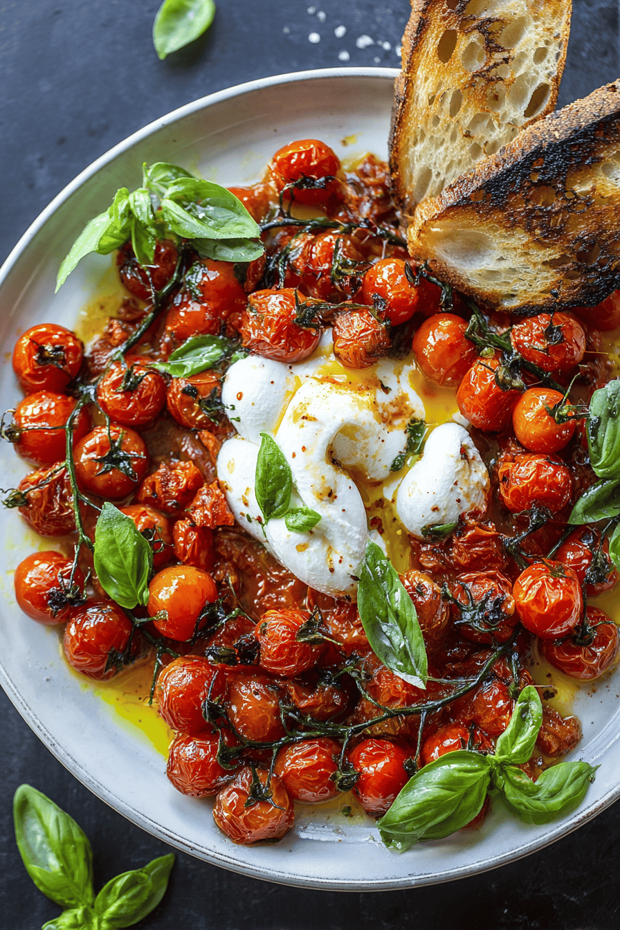 Roasted Tomato and Burrata Salad Delight