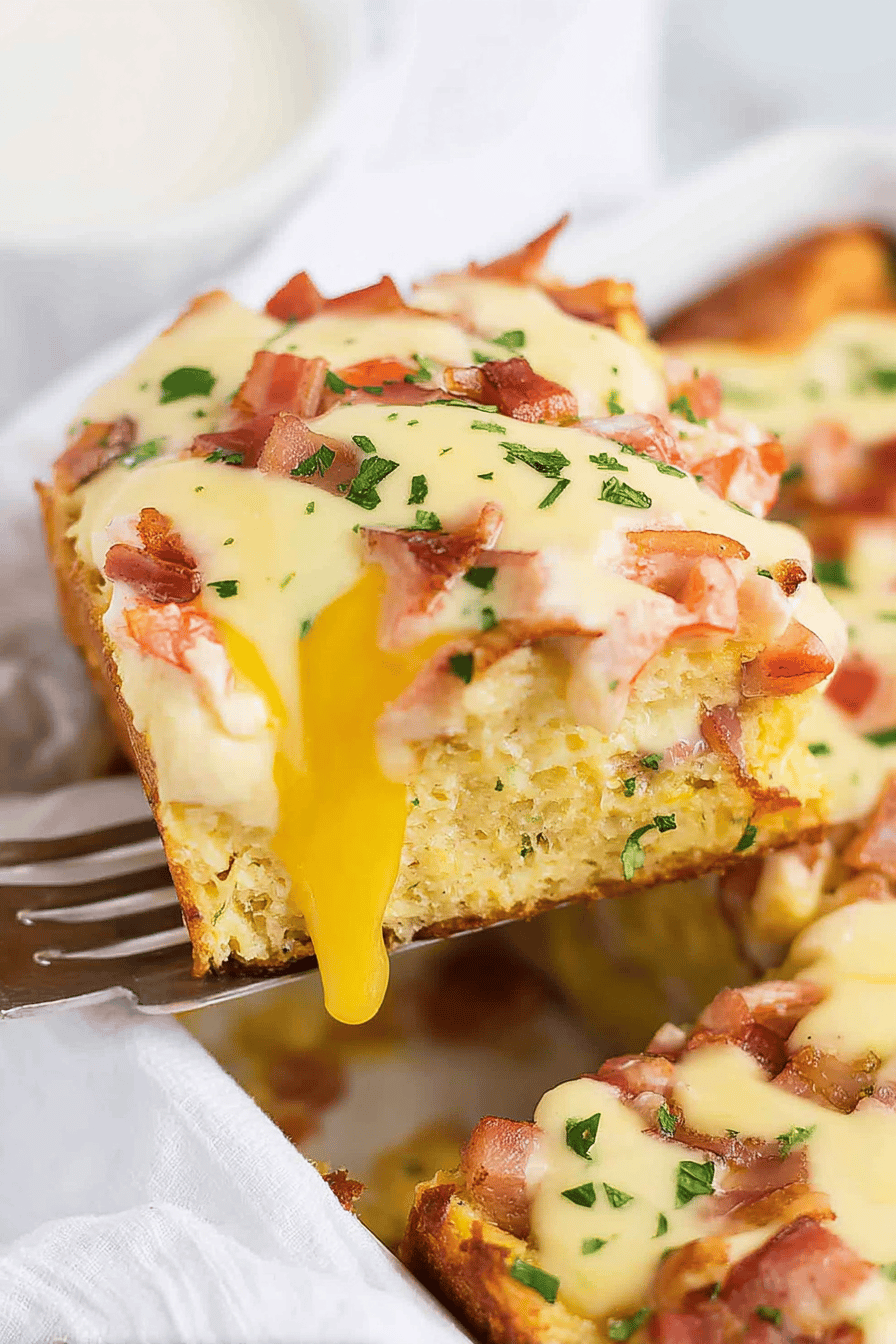 Savory Eggs Benedict Casserole Delight