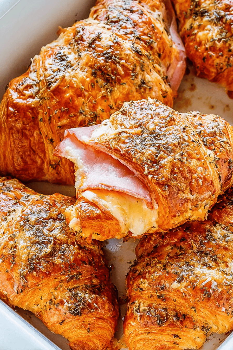 Savory Ham and Cheese Croissant Delights