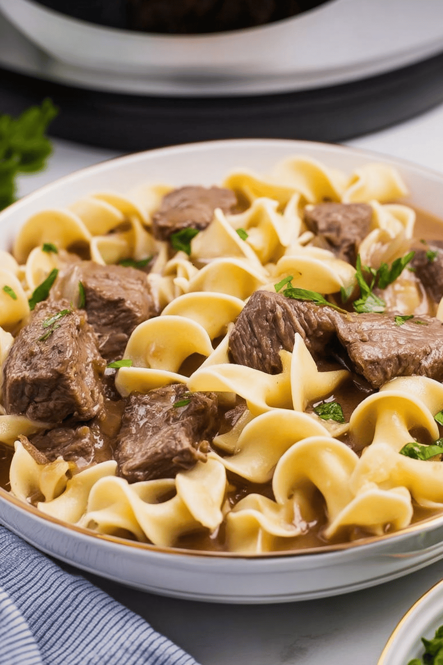 Slow Cooker Beef and Noodle Comfort
