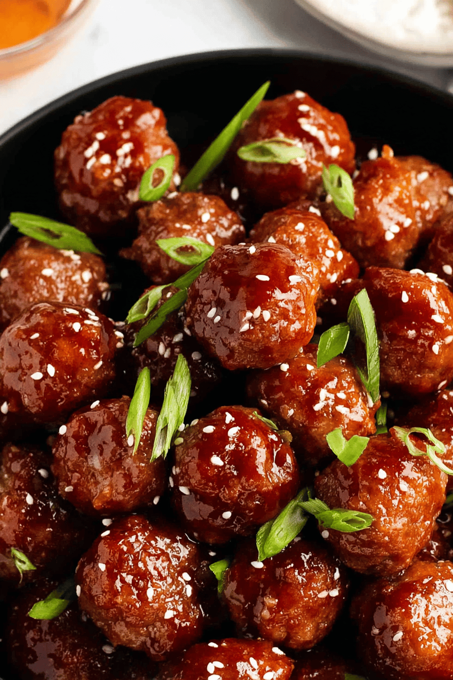 Slow Cooker Honey Garlic Meatballs Recipe