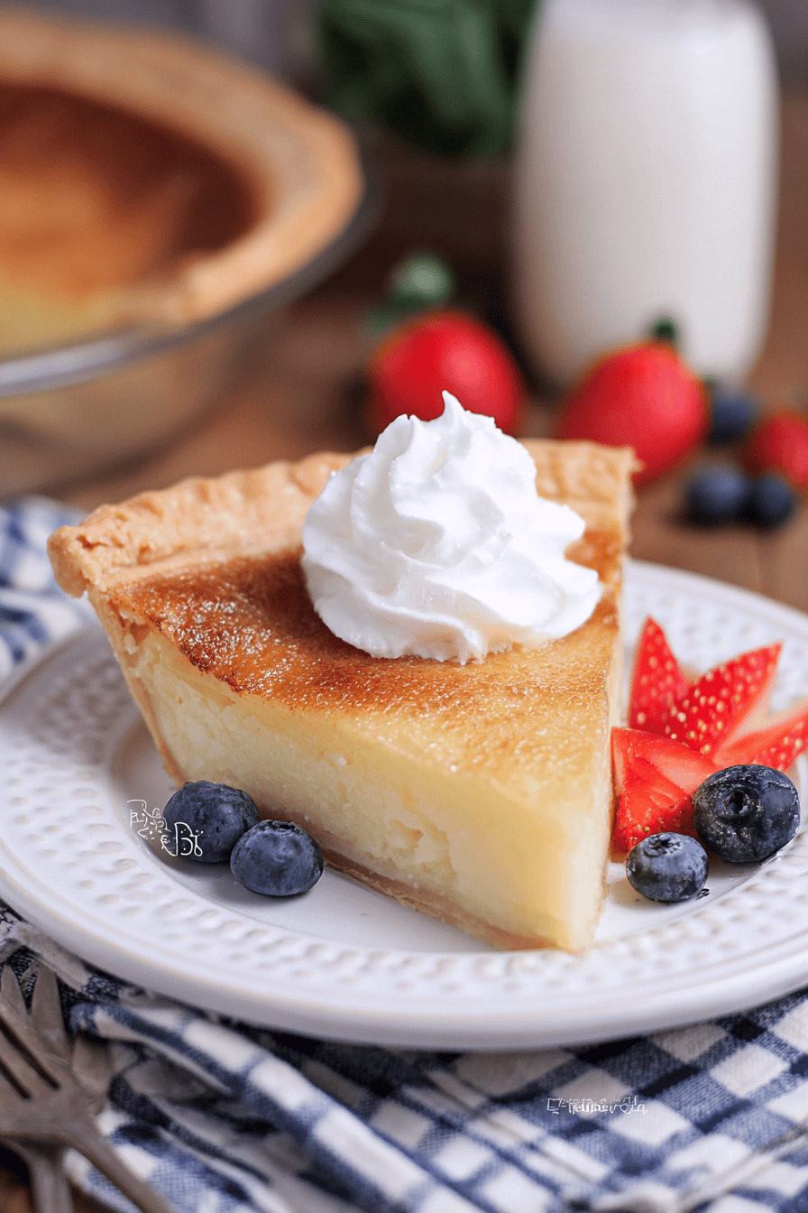 Southern-Style Creamy Buttermilk Custard Pie