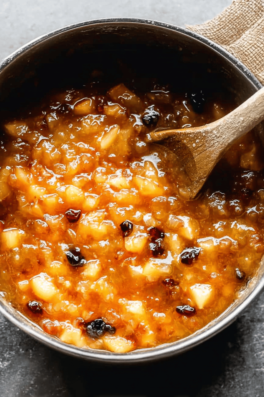 Spiced Peach Chutney for Meats and More