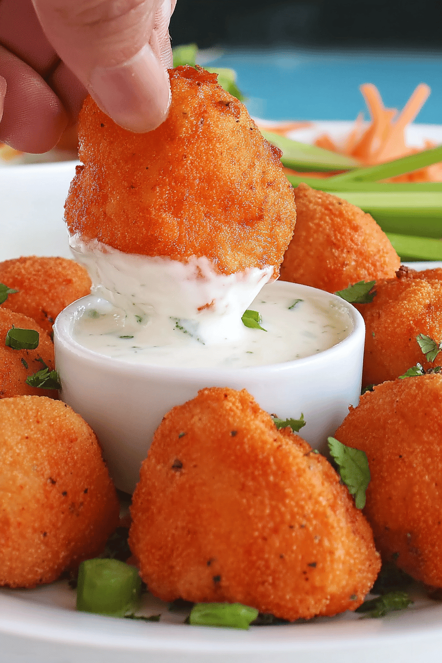 Spicy Baked Vegan Buffalo Cauliflower Wings