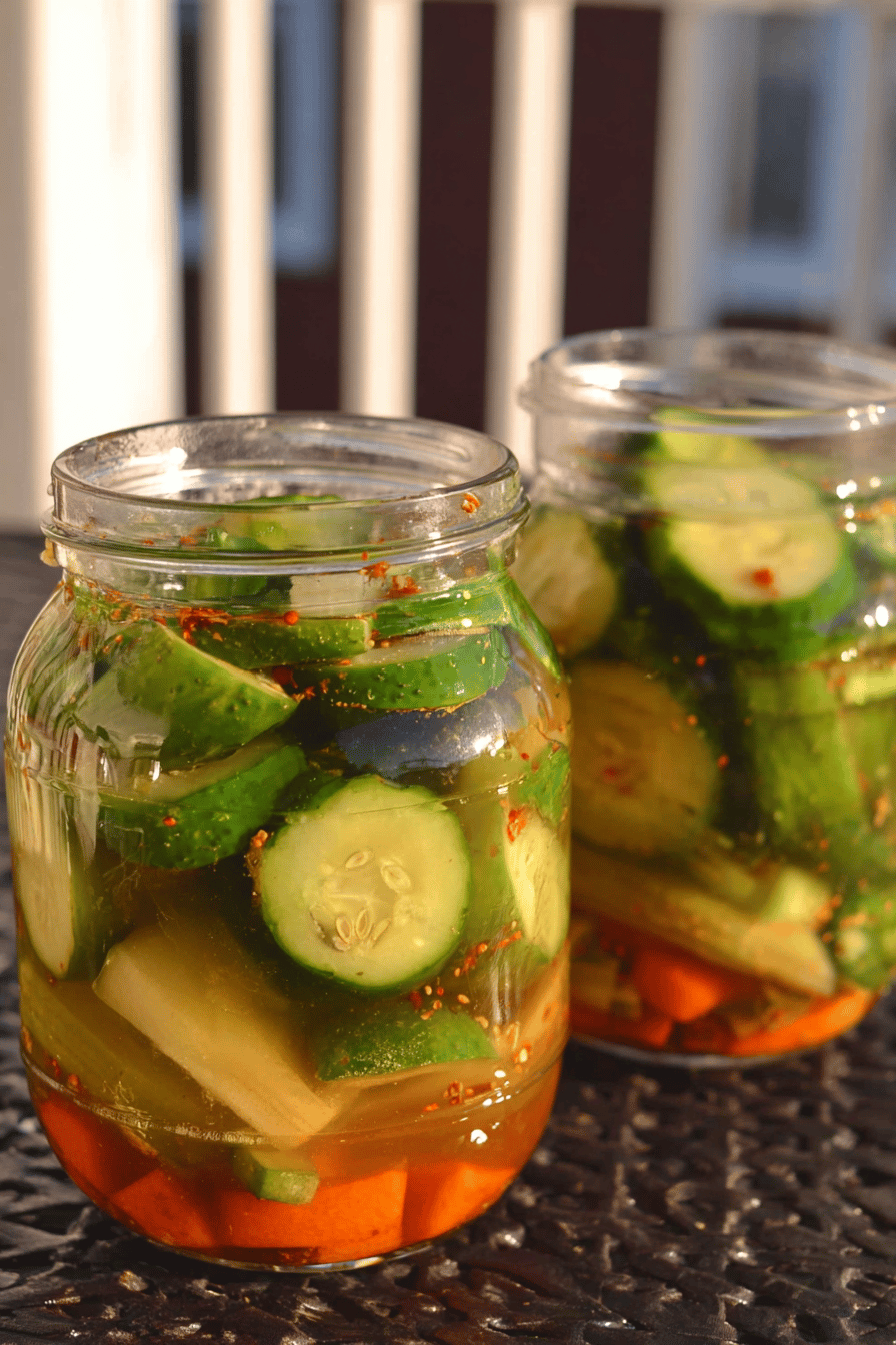 Spicy Sweet Honey Habanero Pickle Delight