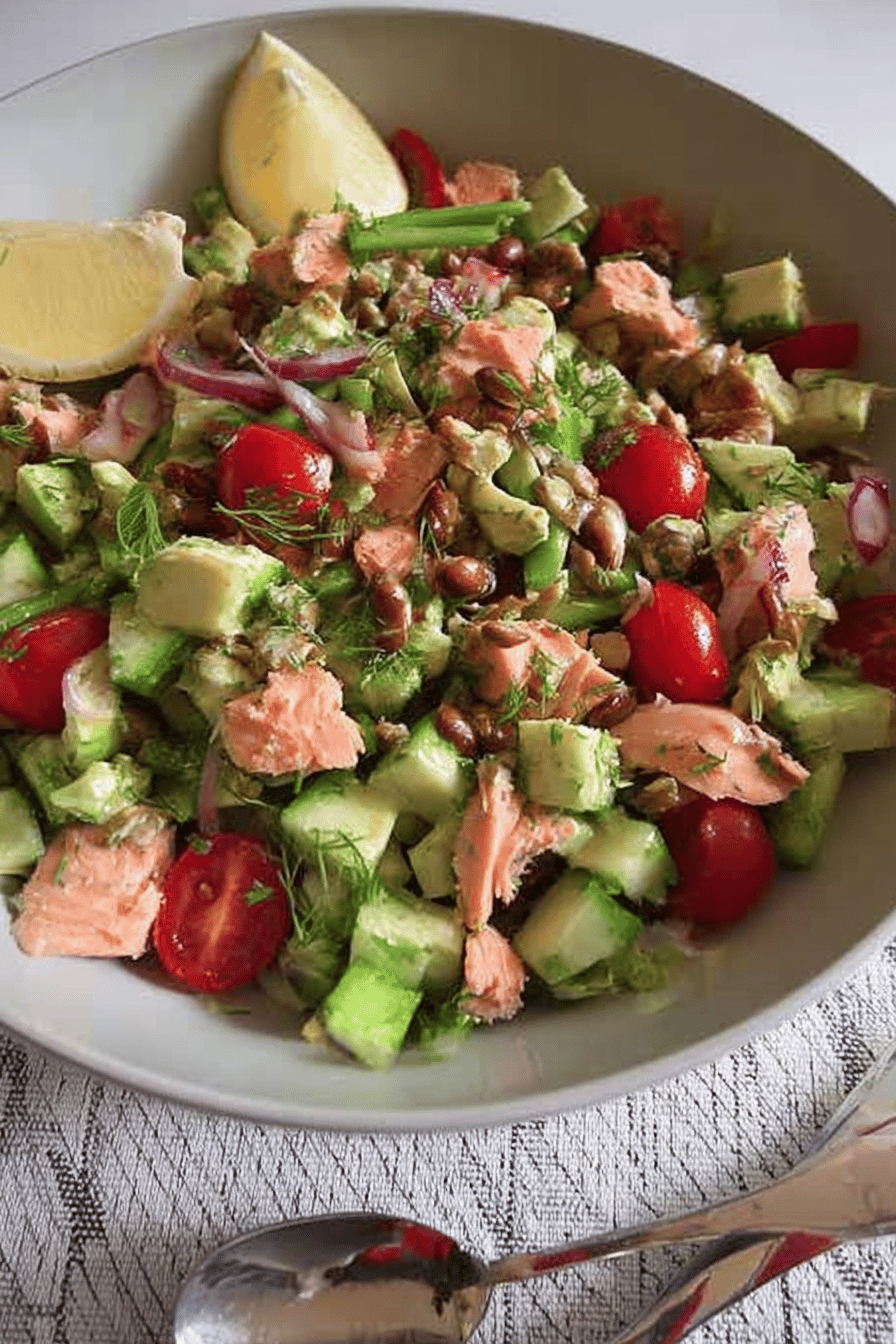Summer Smoked Salmon & Feta Salad