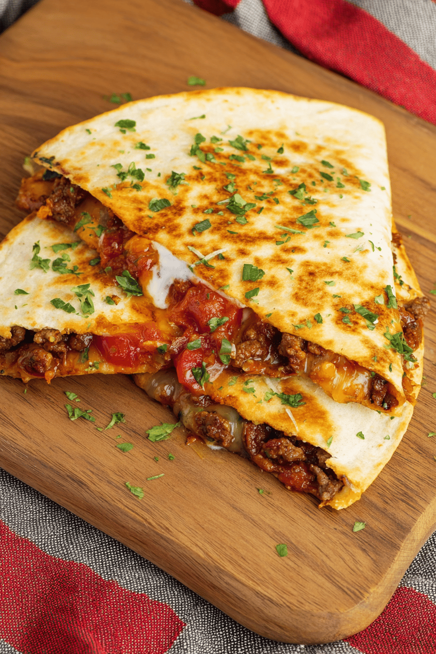 Taco Quesadilla Crunchy Cheesy Delight