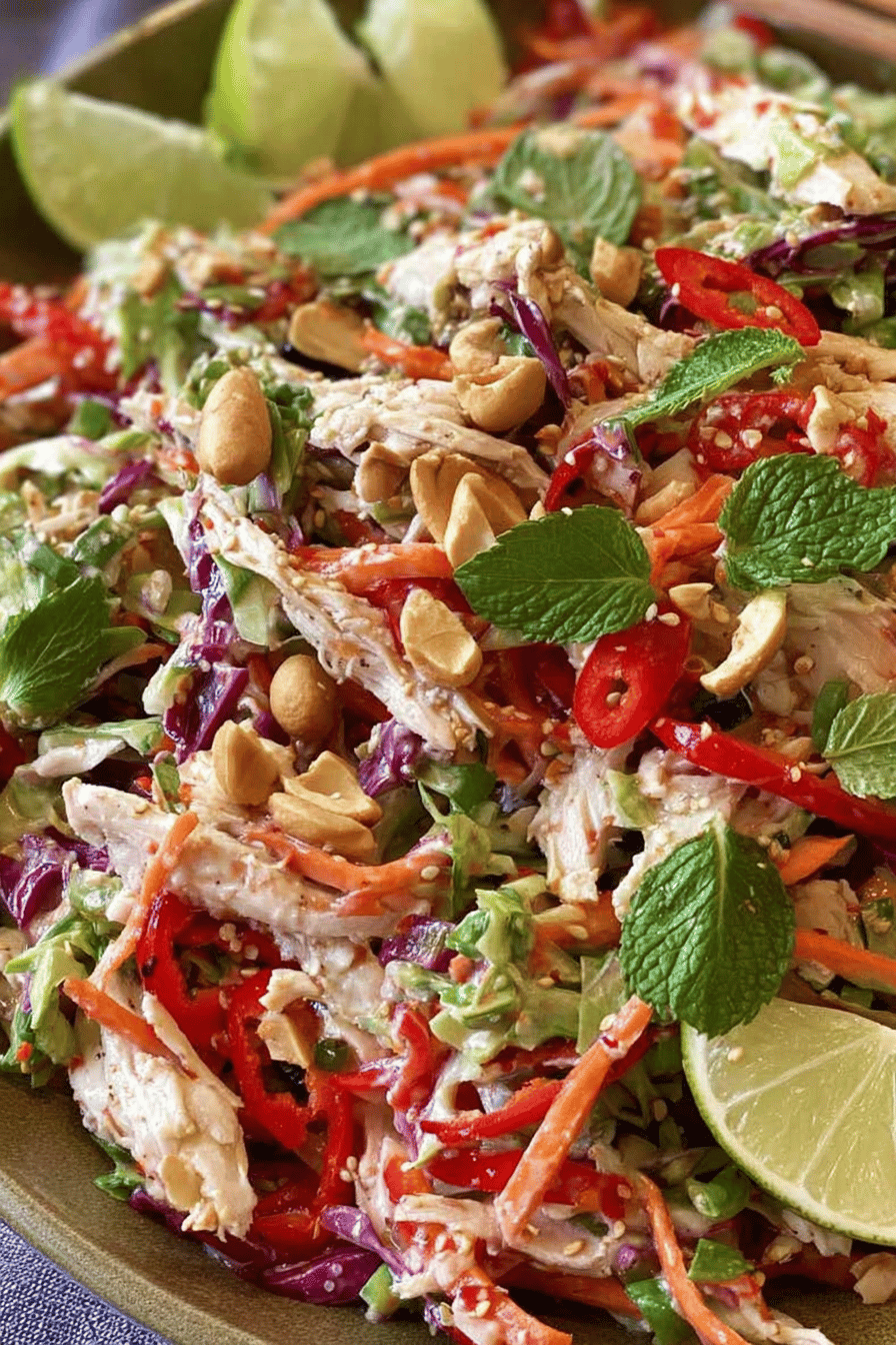 Thai Coconut Chicken Slaw