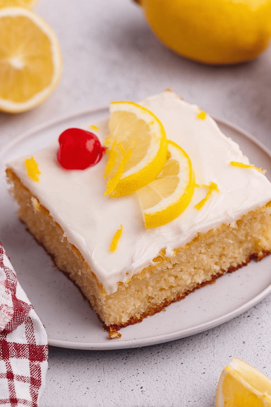 Zesty Lemon Sheet Cake for Year-Round Enjoyment
