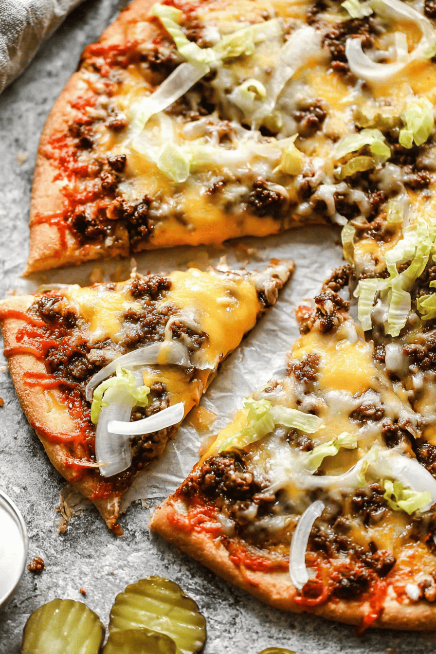 Cheeseburger Pizza Copycat Recipe with Special Sauce