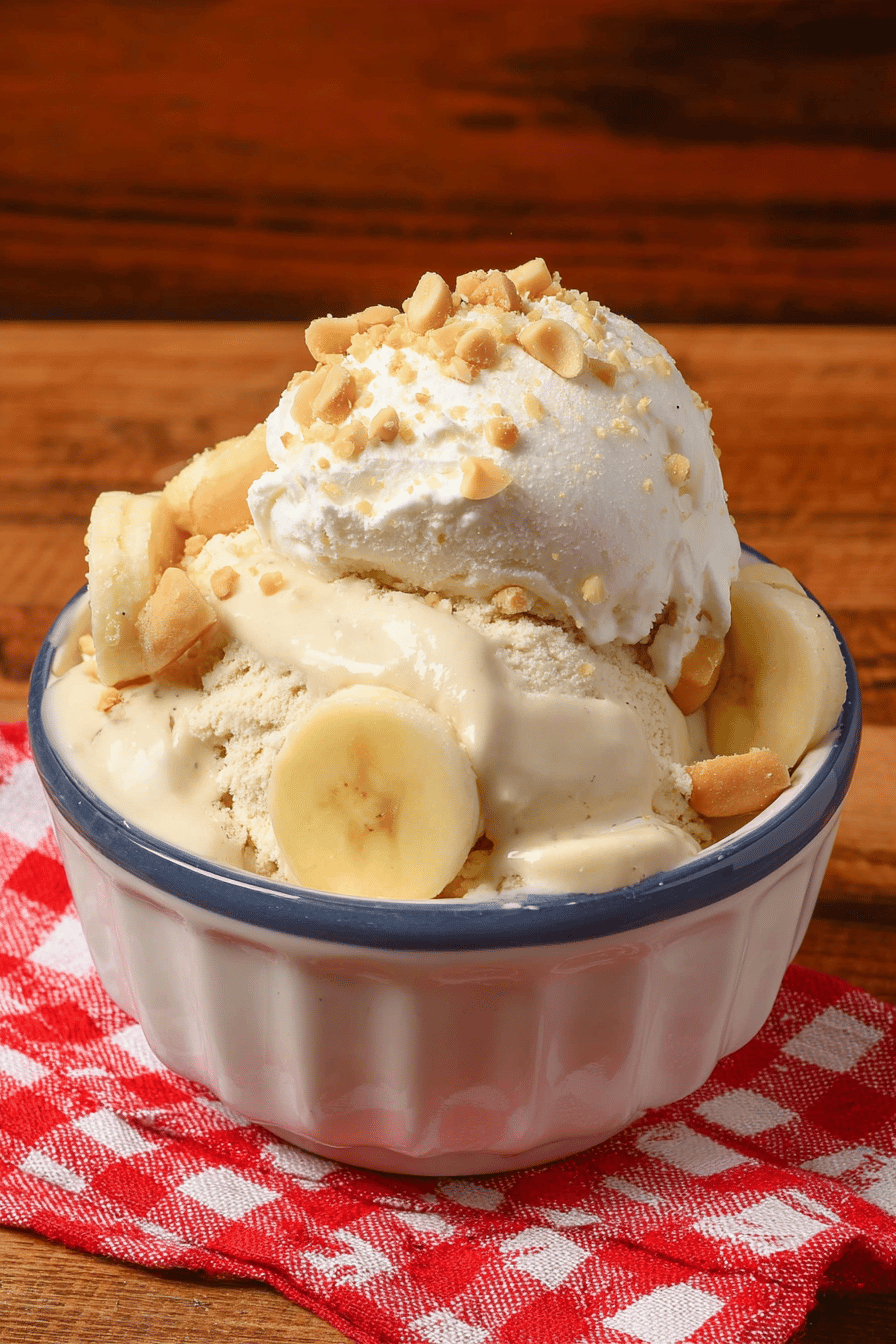 Banana Pudding Cookie Cream Ice Cream