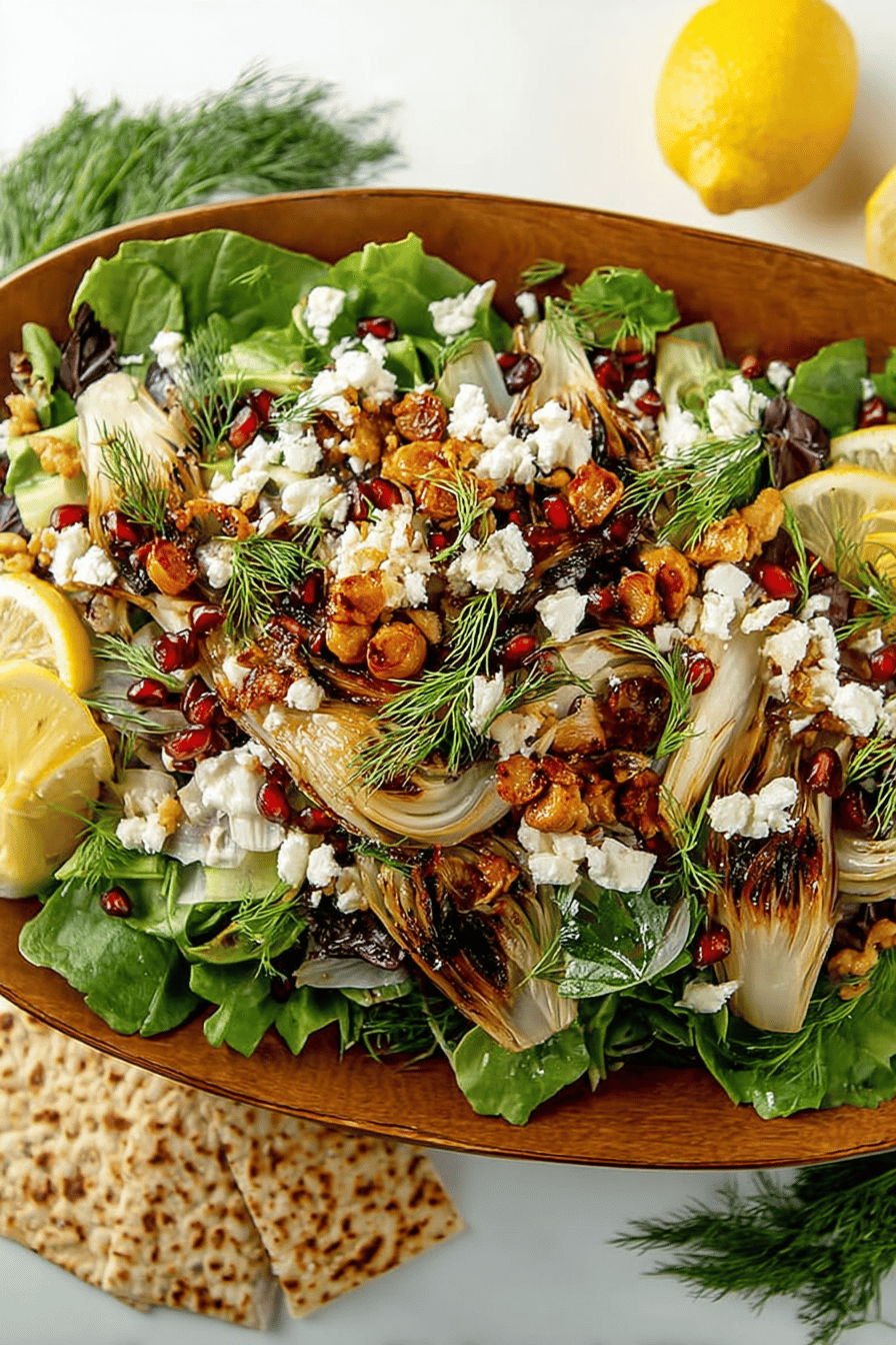 Caramelized Fennel Salad with Goat Cheese and Pancetta