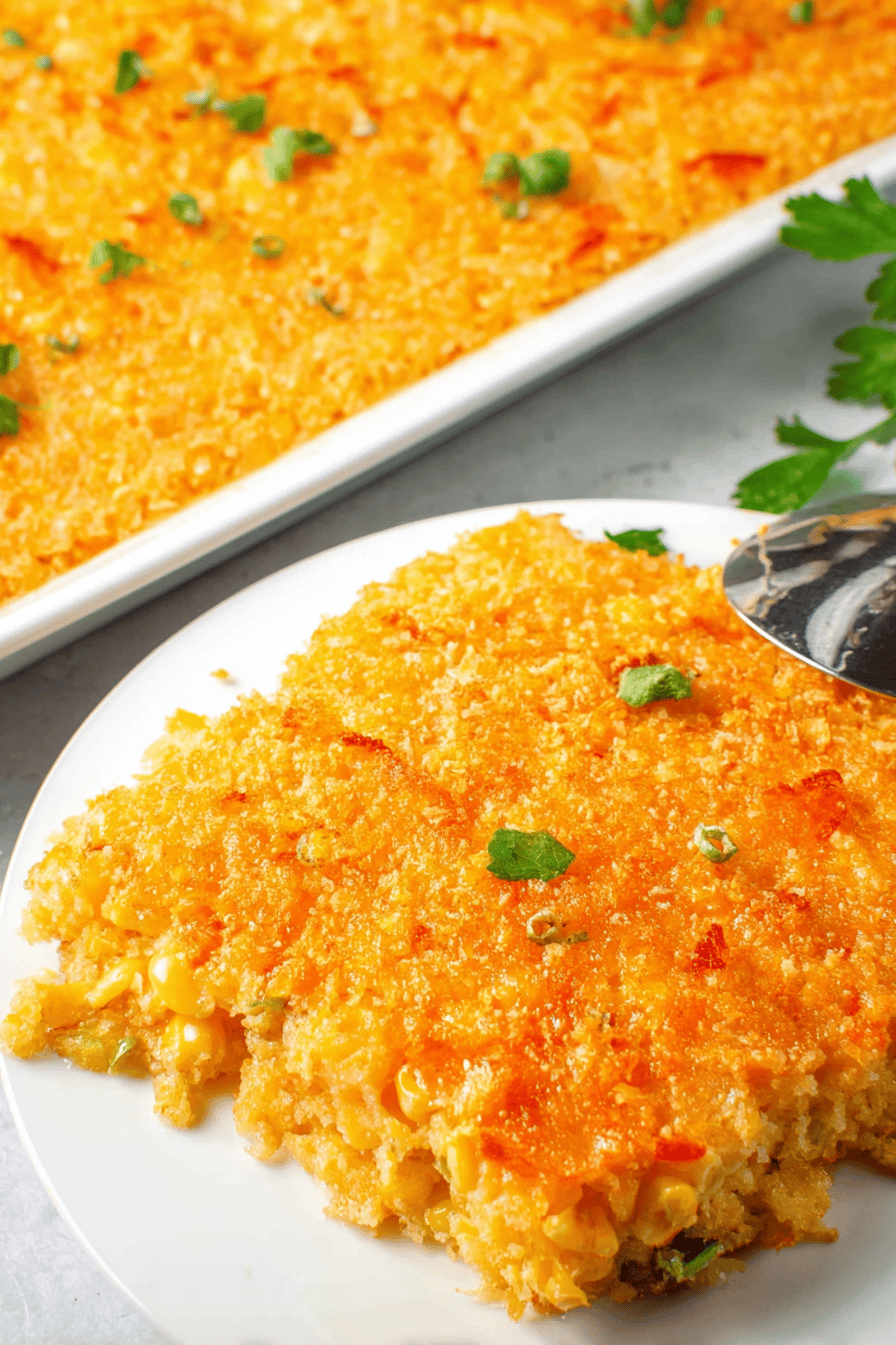 Cheesy Corn Casserole Comfort Dish