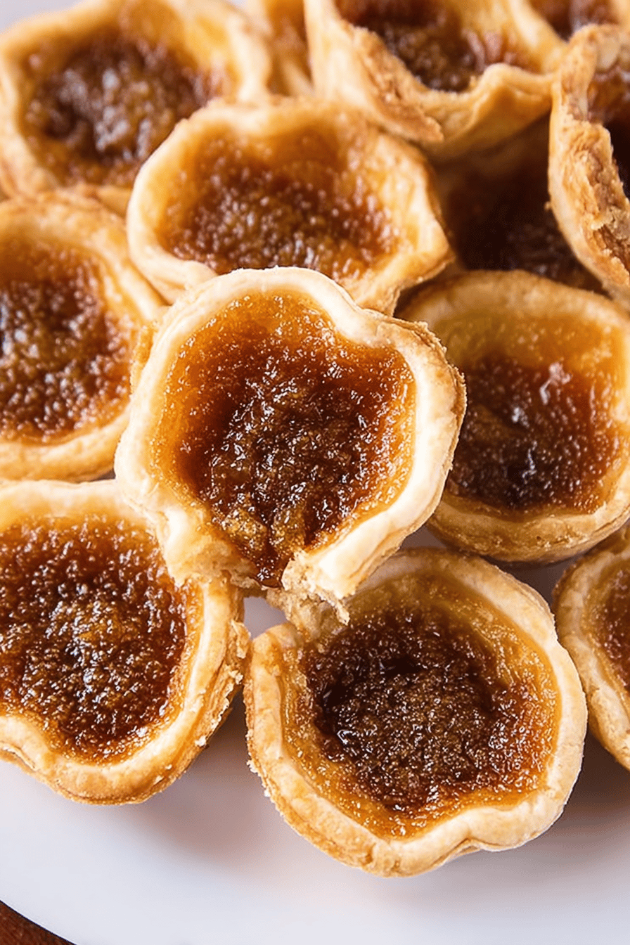 Classic Canadian Butter Tarts with Caramel Filling