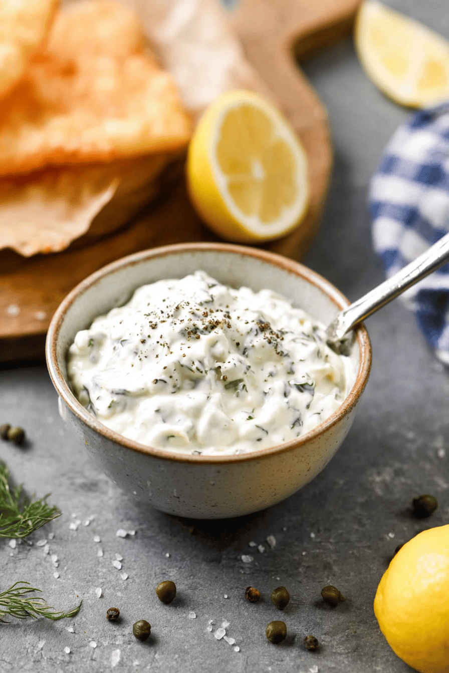 Creamy Homemade Tartar Sauce for Seafood