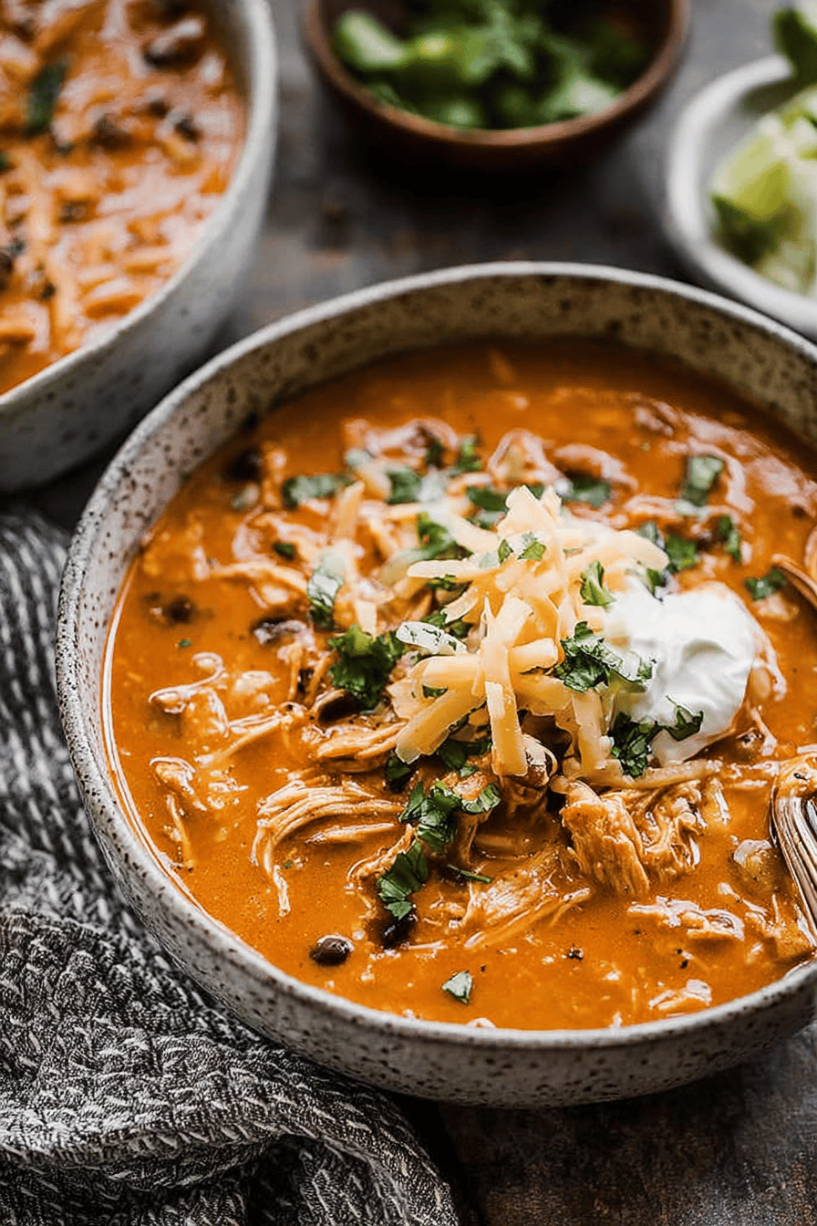 Creamy Instant Pot Chicken Enchilada Soup
