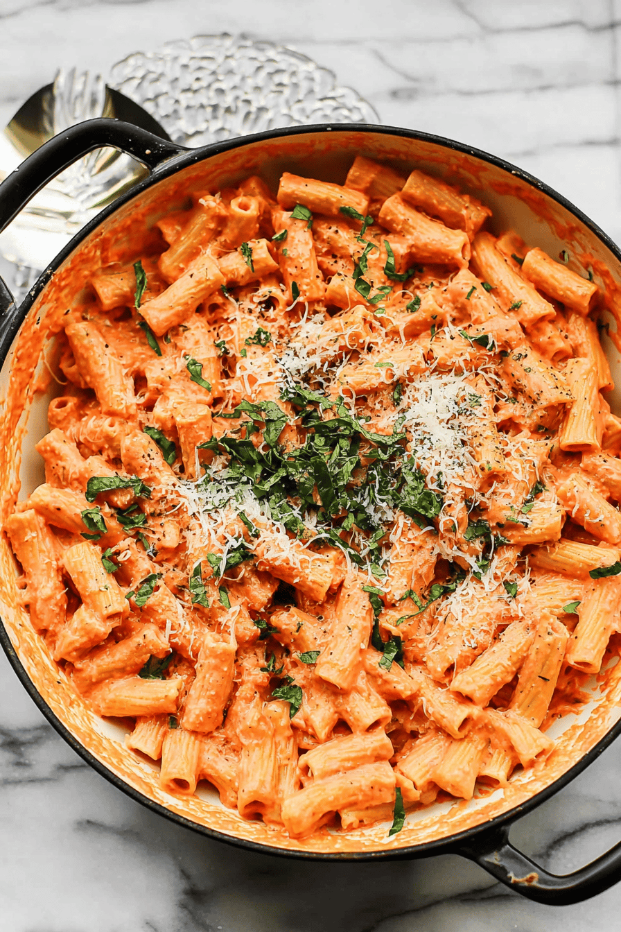 Creamy Pink Pasta Inspired by Mama D’s