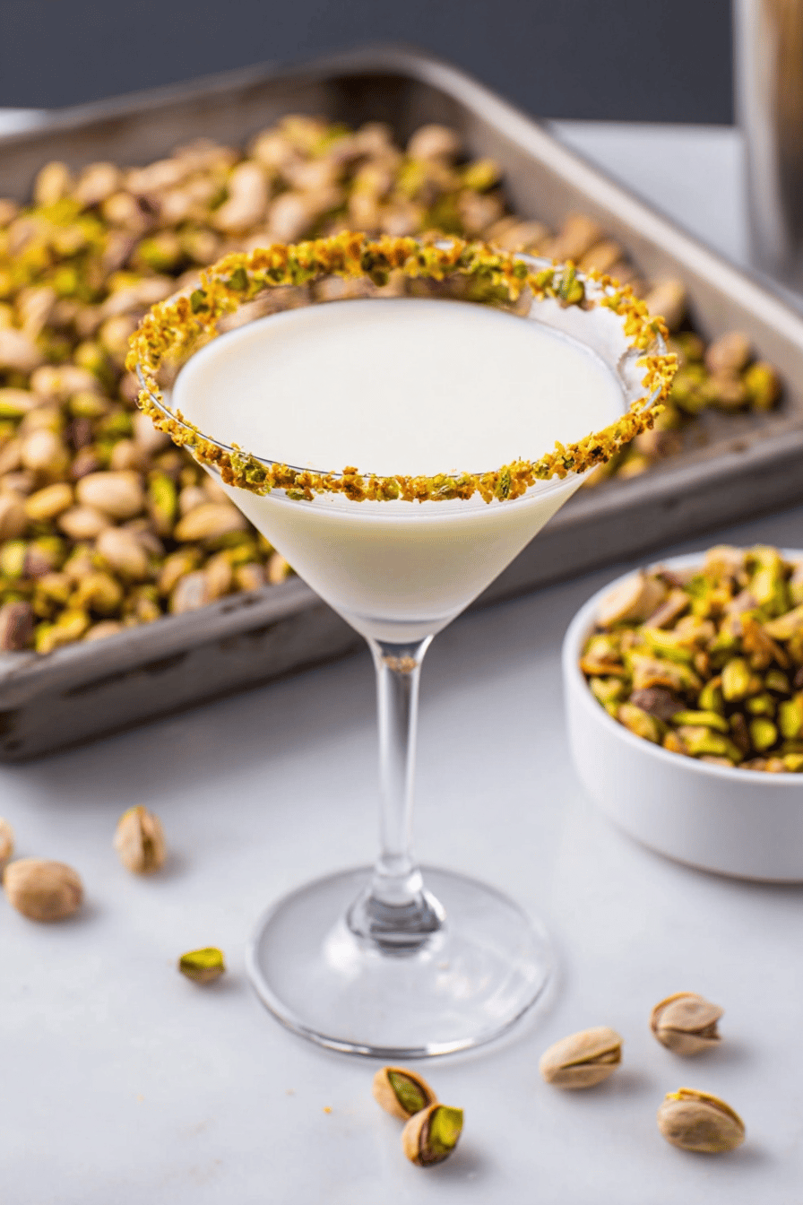 Creamy Pistachio Martini with Nutty Sweetness