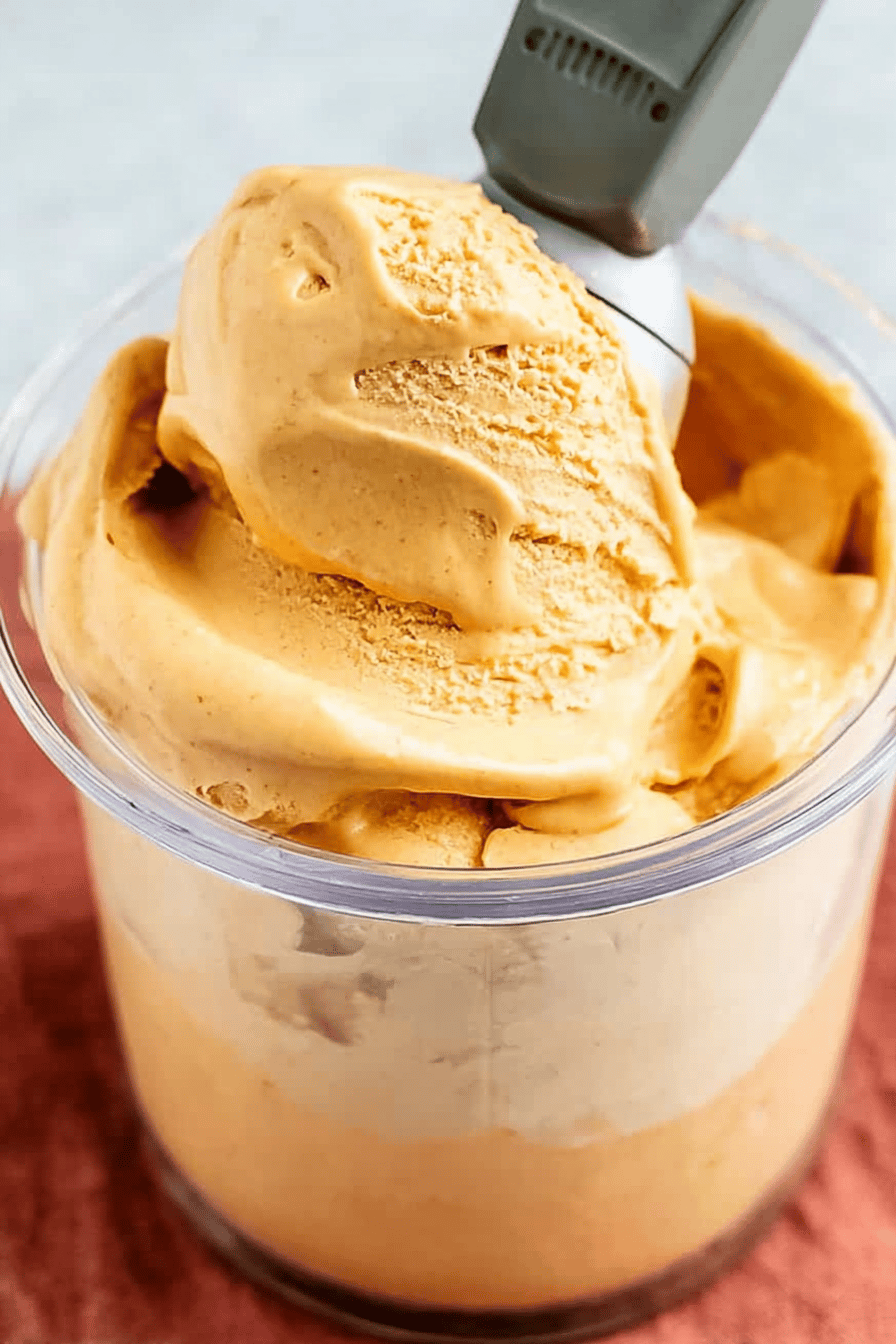 Creamy Pumpkin Cheesecake Ninja Ice Cream Delight