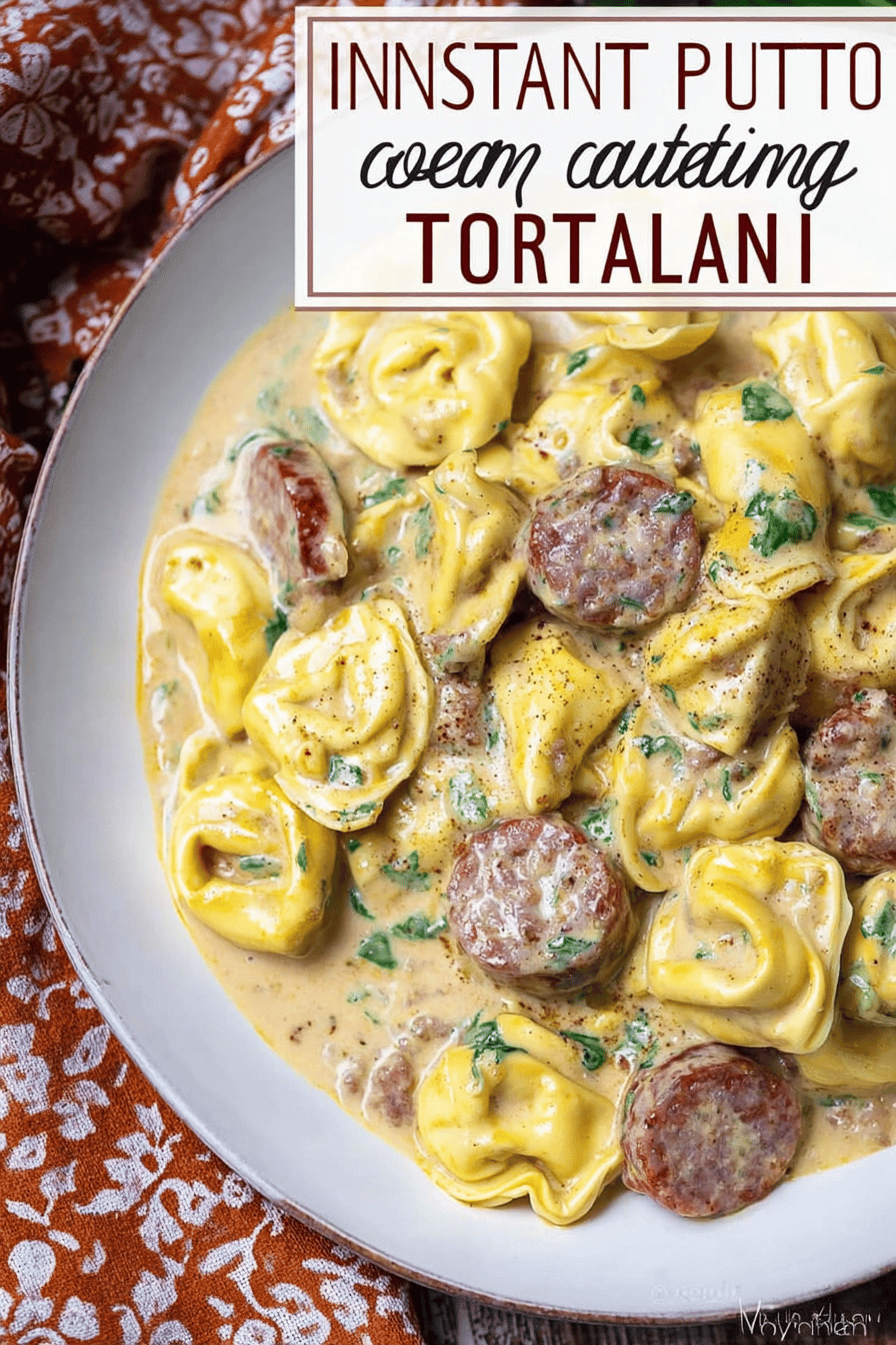 Creamy Sausage Tortellini in Italian Sauce