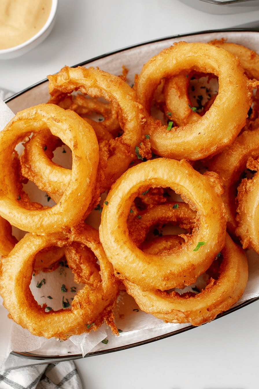 Crunchy Beer Battered Onion Rings Recipe