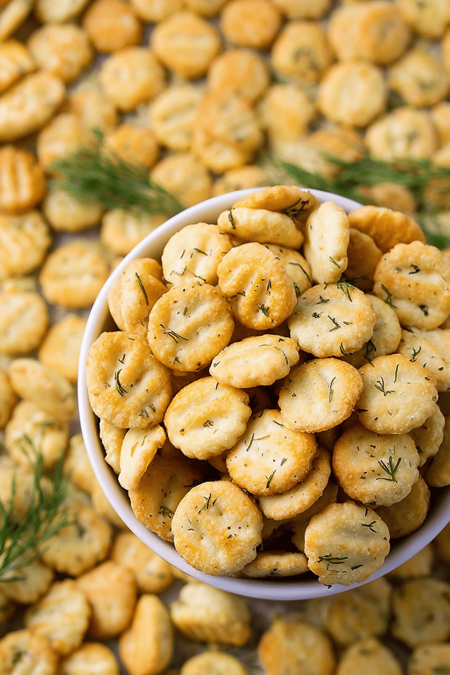 Dill Oyster Crackers: Versatile Snack and Topping