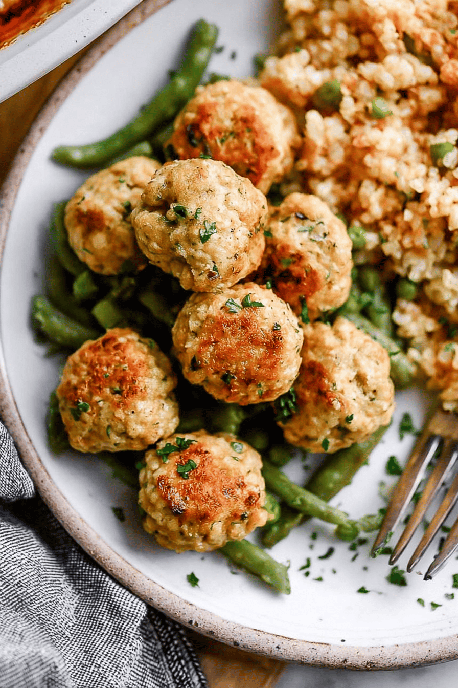 Easy Baked Chicken Meatballs Recipe