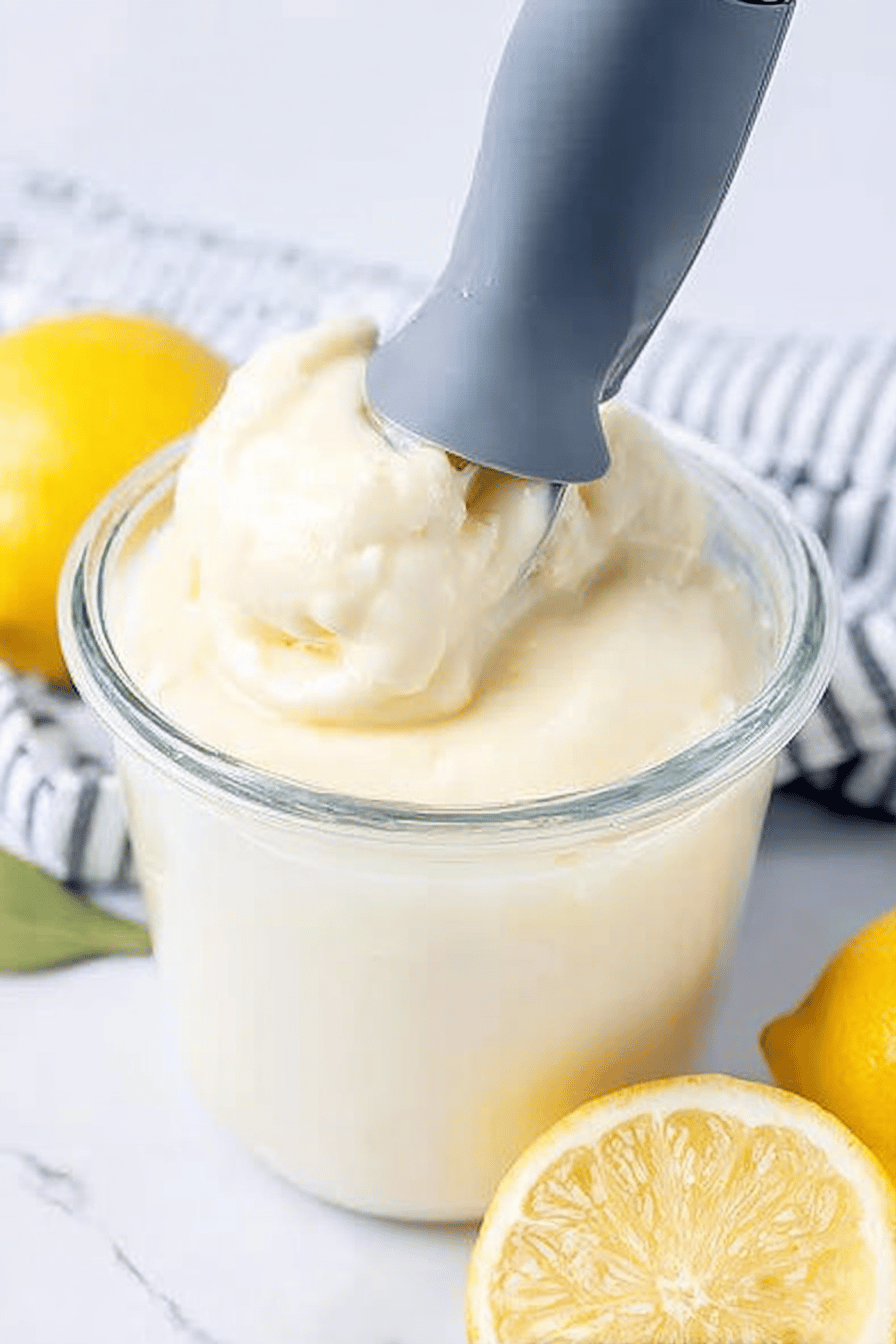 Easy Ninja Creami Lemon Curd Gelato