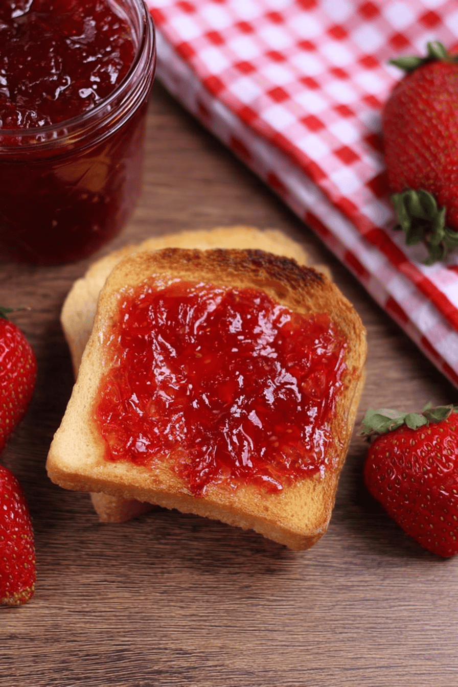 Easy Thick Homemade Strawberry Jam Without Pectin