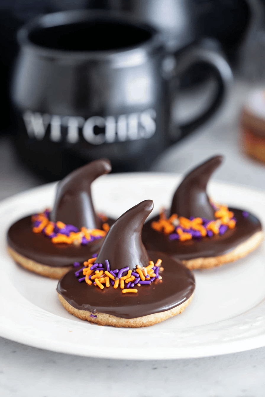 Easy Witch Hat Cookies for Halloween Fun