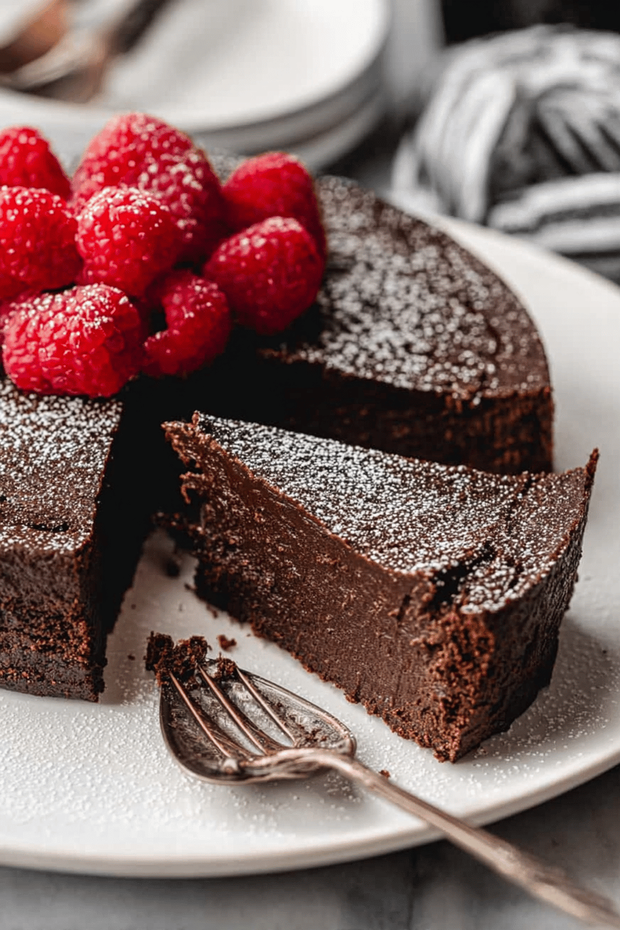 Fluffy Moist Flourless Chocolate Cake Recipe