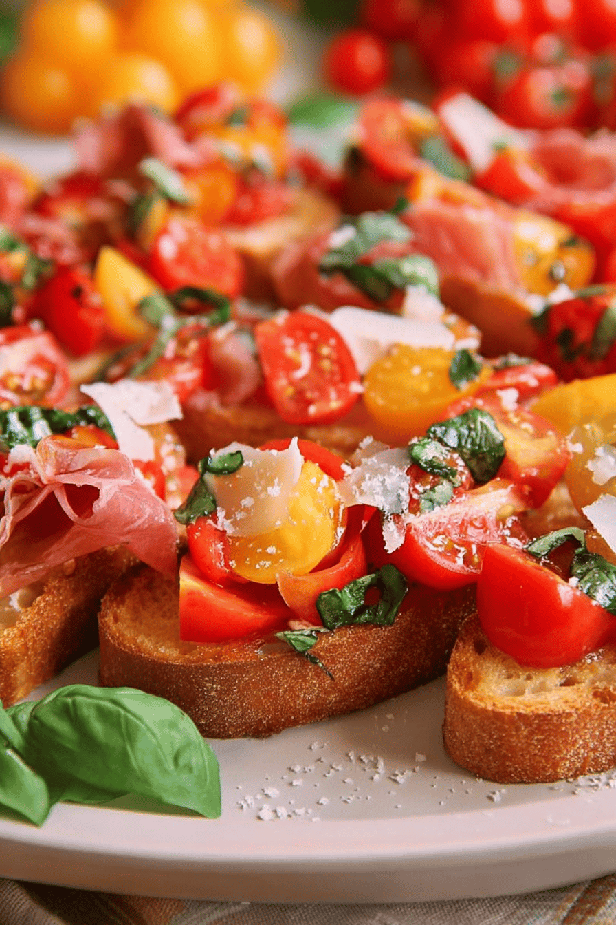 Fresh Tomato Basil Bruschetta in 20 Minutes