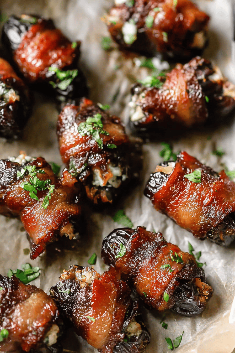 Goat Cheese Stuffed Bacon Wrapped Dates Recipe