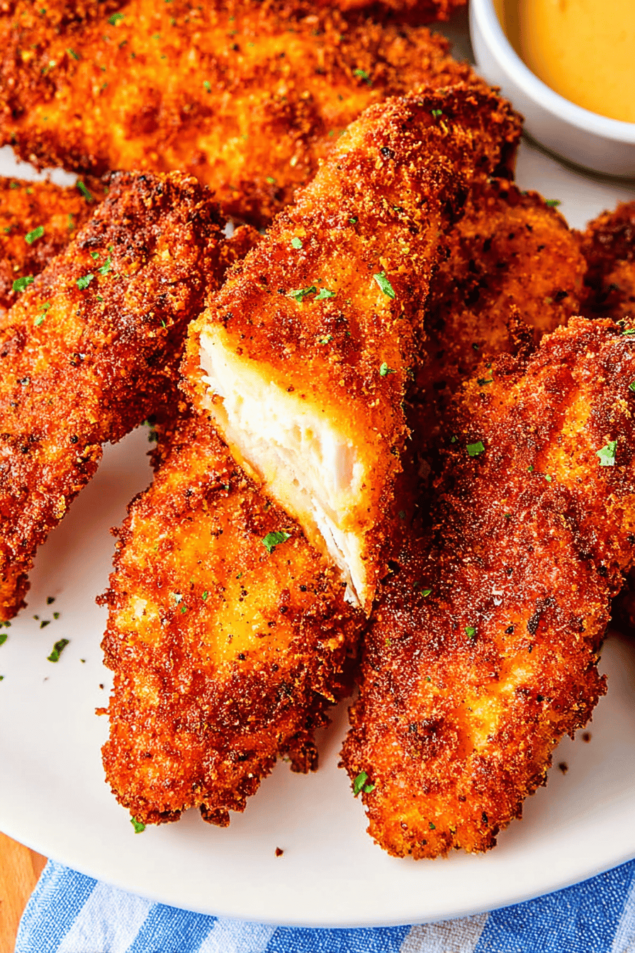 Golden Crispy Fried Chicken Tenders for Family Meals