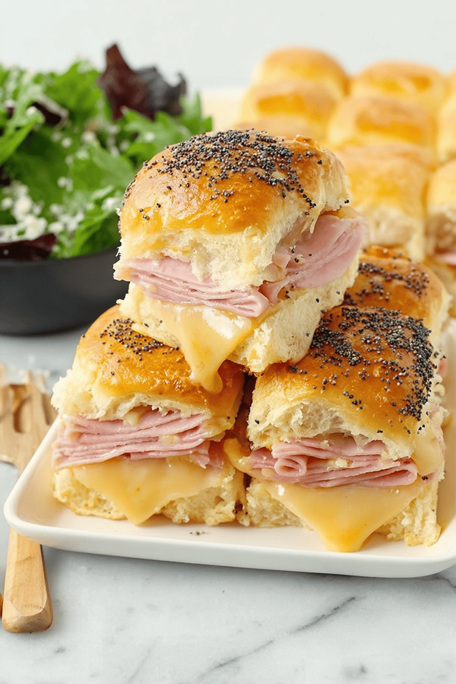 Honey Ham and Cheese Hawaiian Sliders
