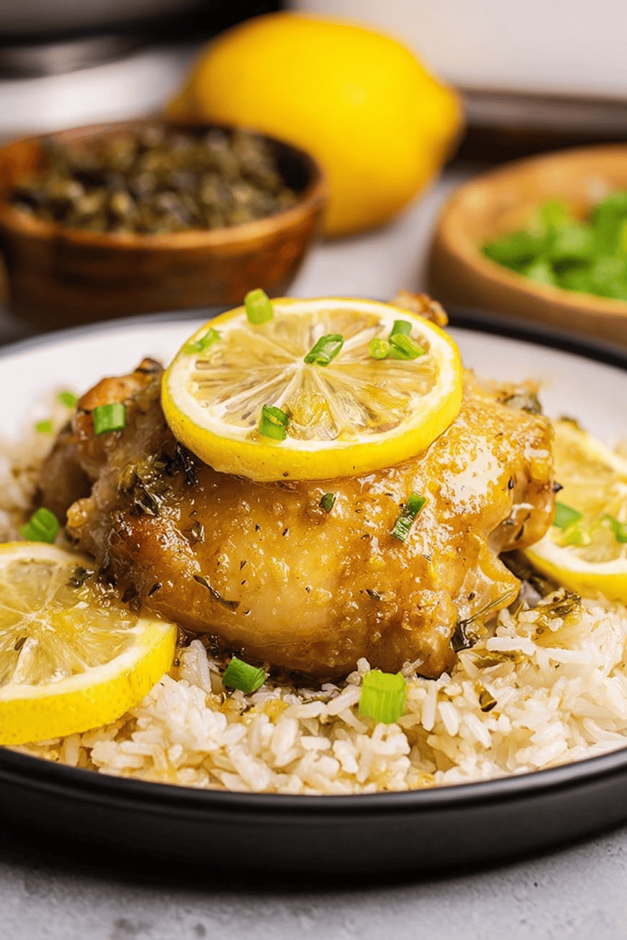 Honey Lemon Garlic Chicken Dinner