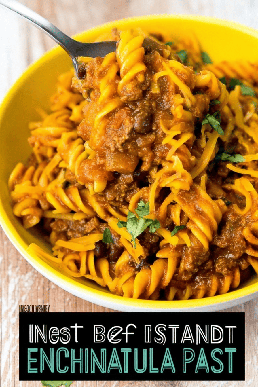 Instant Pot Beef Enchilada Pasta Dinner