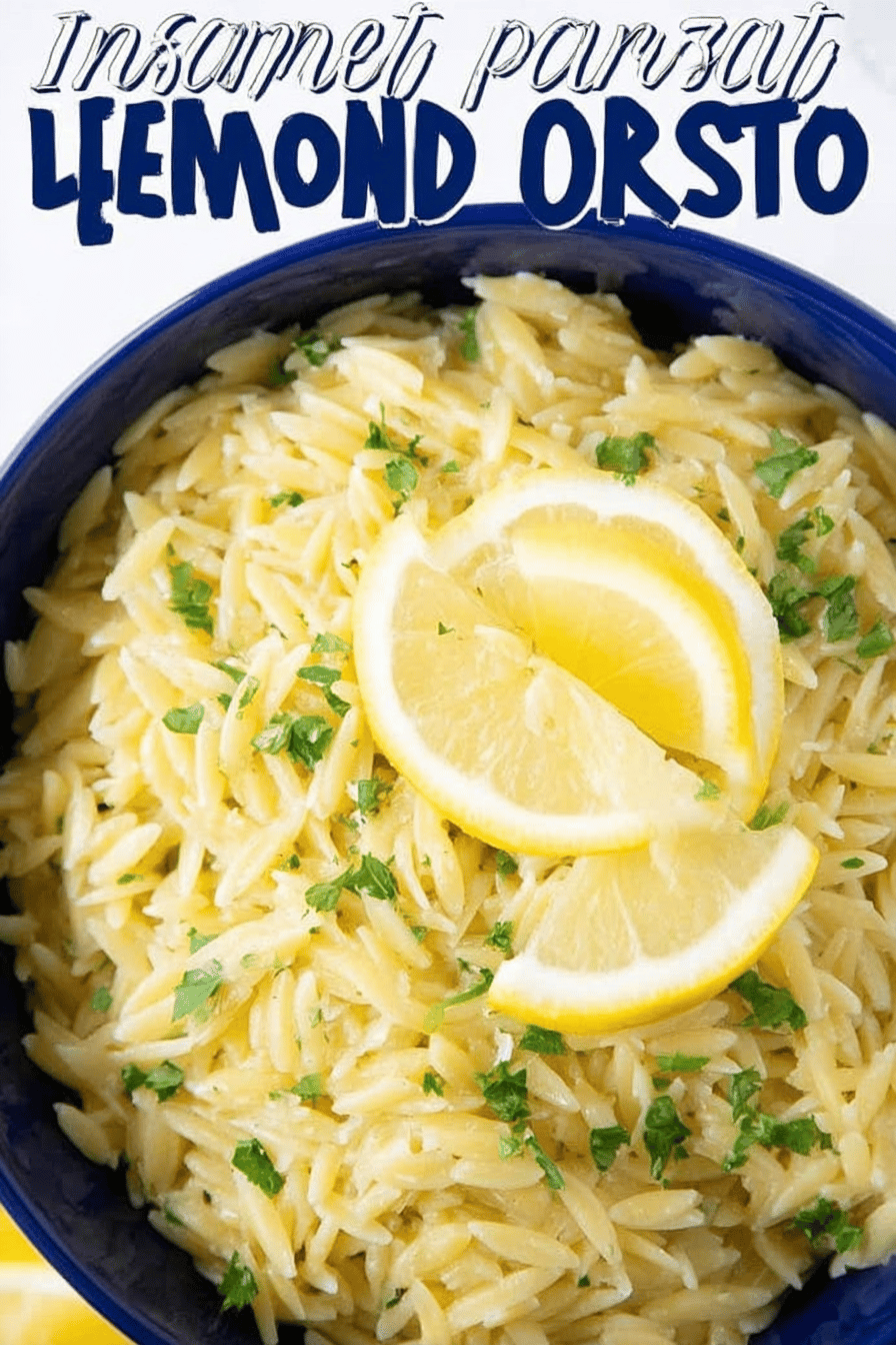 Lemon Parmesan Orzo with Peas and Butter