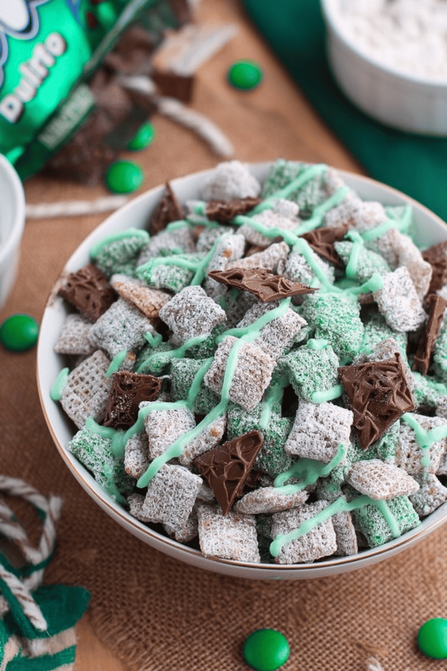 Mint Chocolate Chip Chex Mix