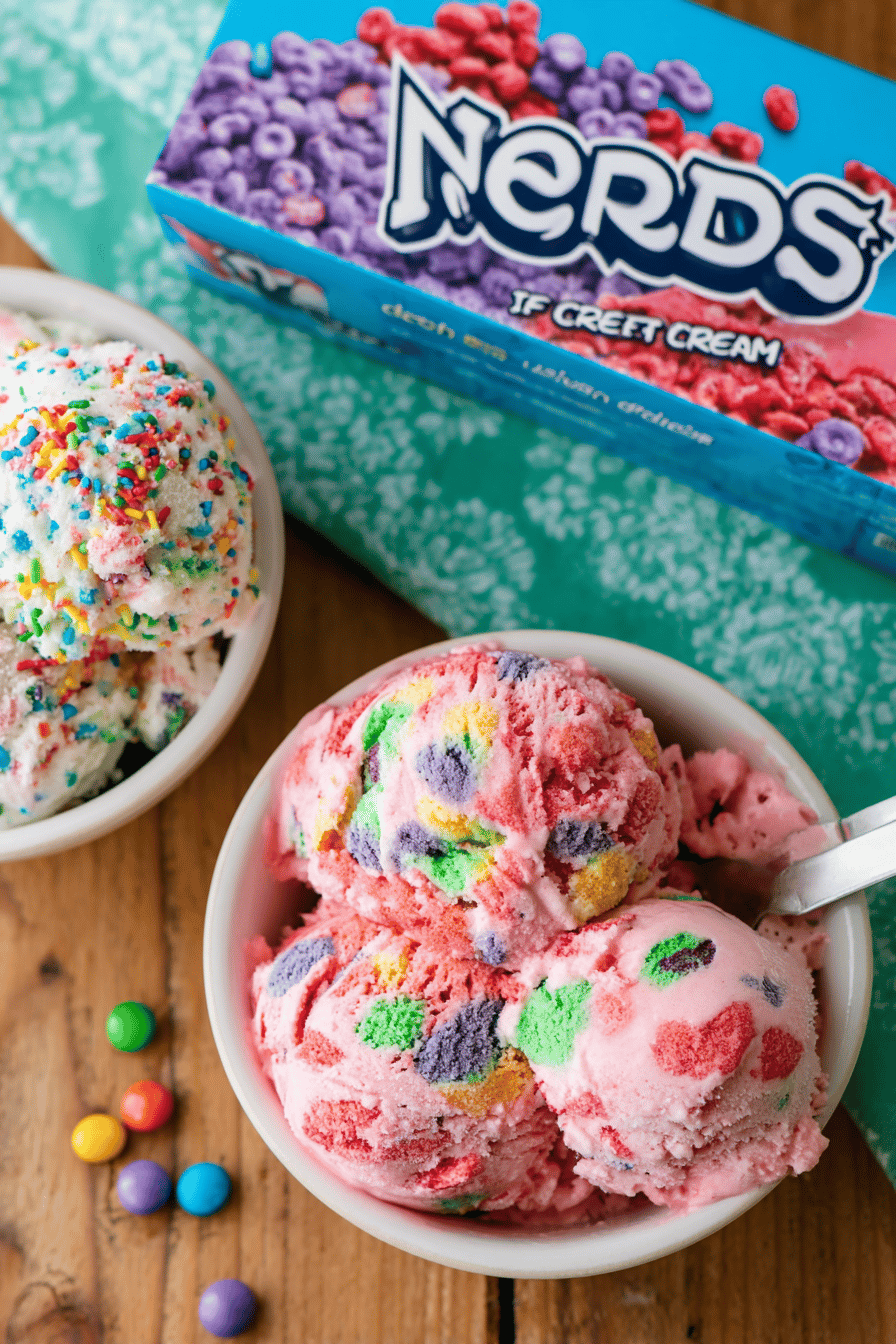 Nerds Strawberry Swirl Ice Cream Delight
