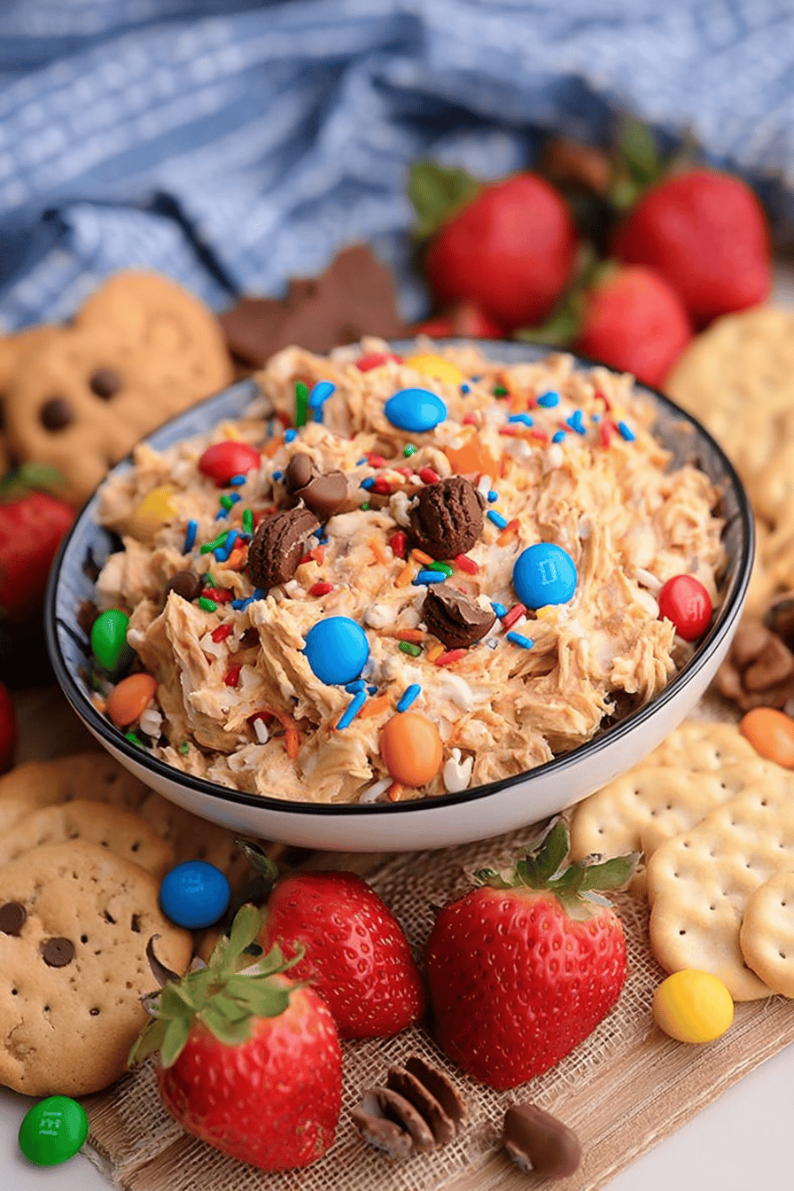 No-Bake Monster Cookie Dip Delight