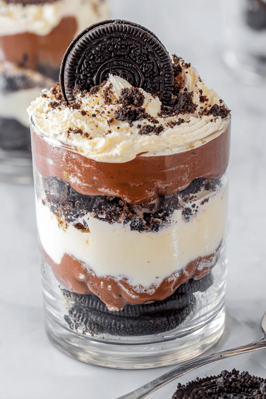 No-Bake Oreo Cheesecake Parfait Delight