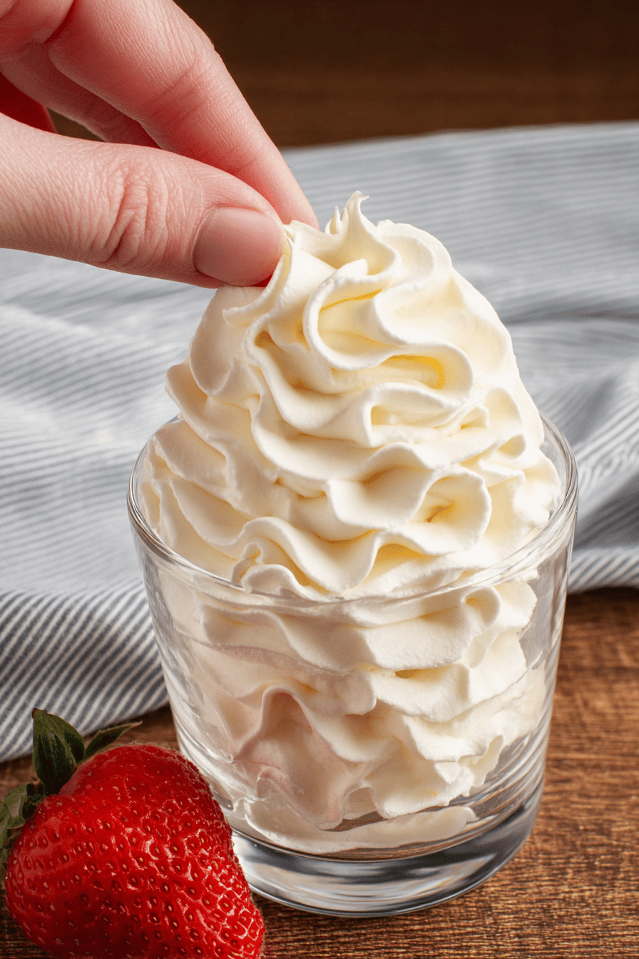 Perfect Stabilized Whipped Cream for Desserts