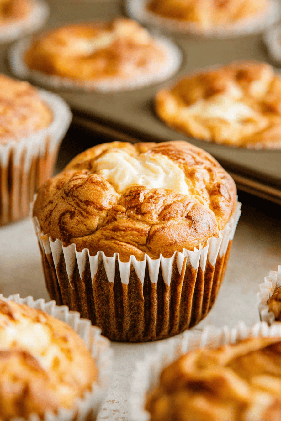 Pumpkin Cream Cheese Breakfast Muffins