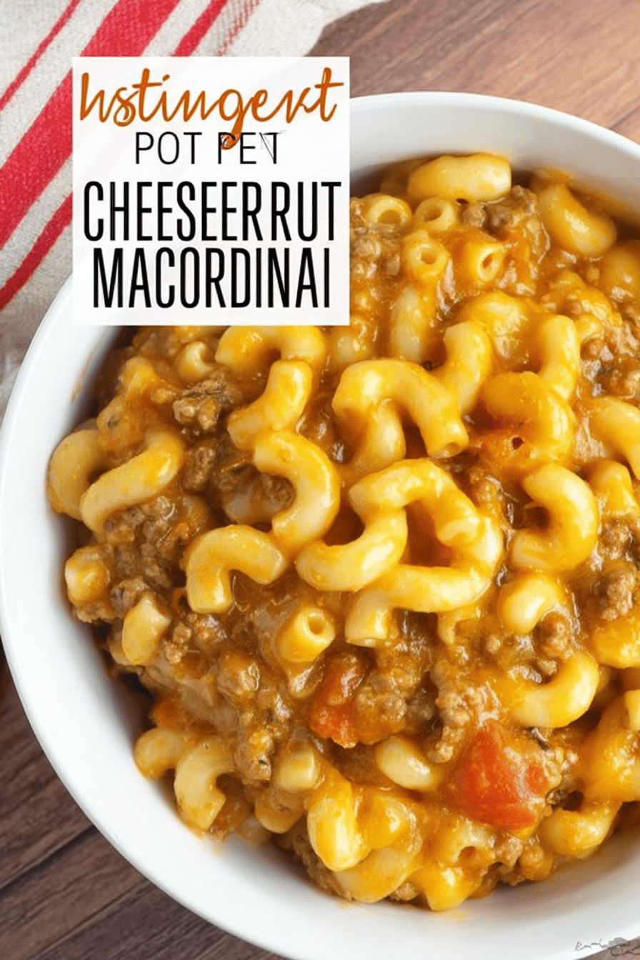 Quick Creamy Instant Pot Cheeseburger Macaroni
