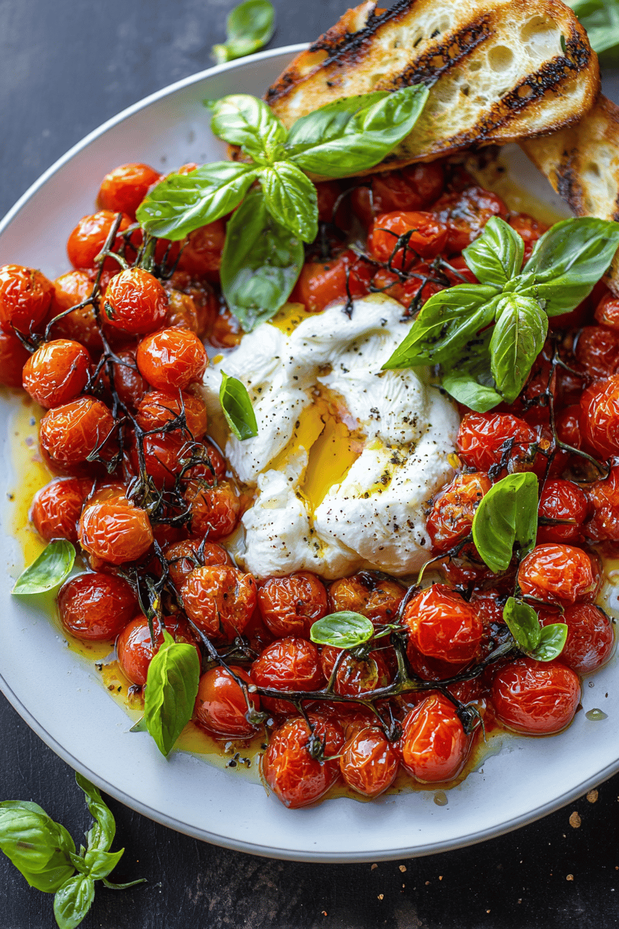 Roasted Tomato and Burrata Salad Delight