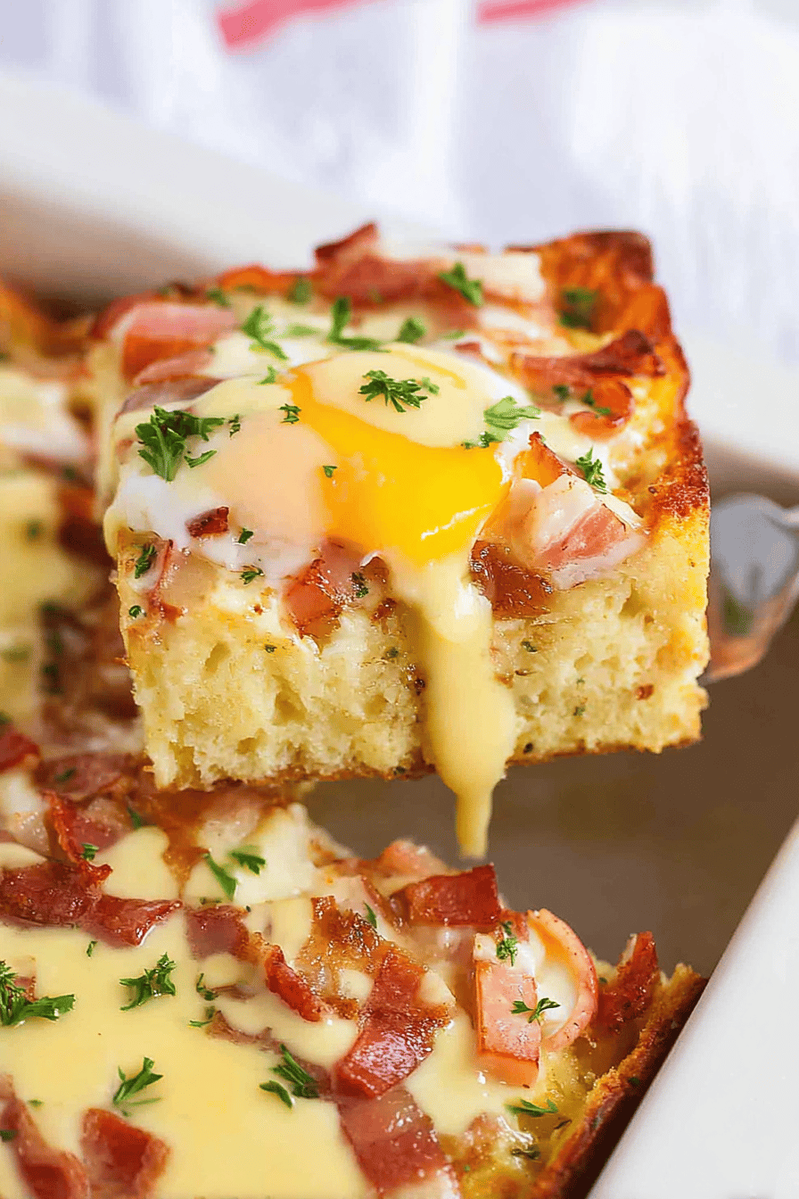 Savory Eggs Benedict Casserole Delight